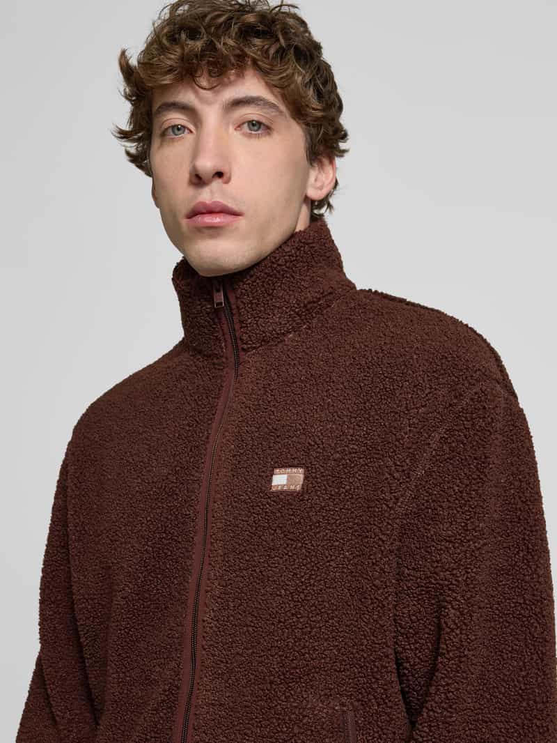 Tommy Jeans Regular fit jack van teddybont met labelstitching