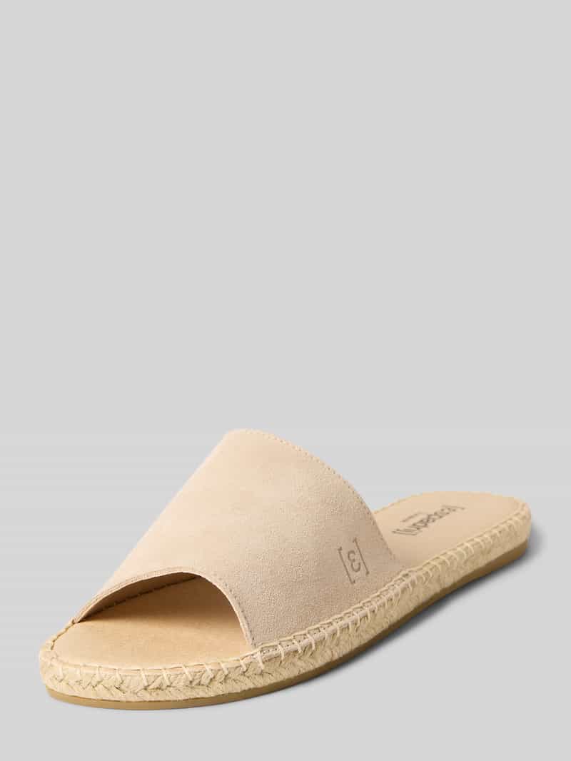 Sandaaltjes met labeldetail model 'PLAGE VELOUR'