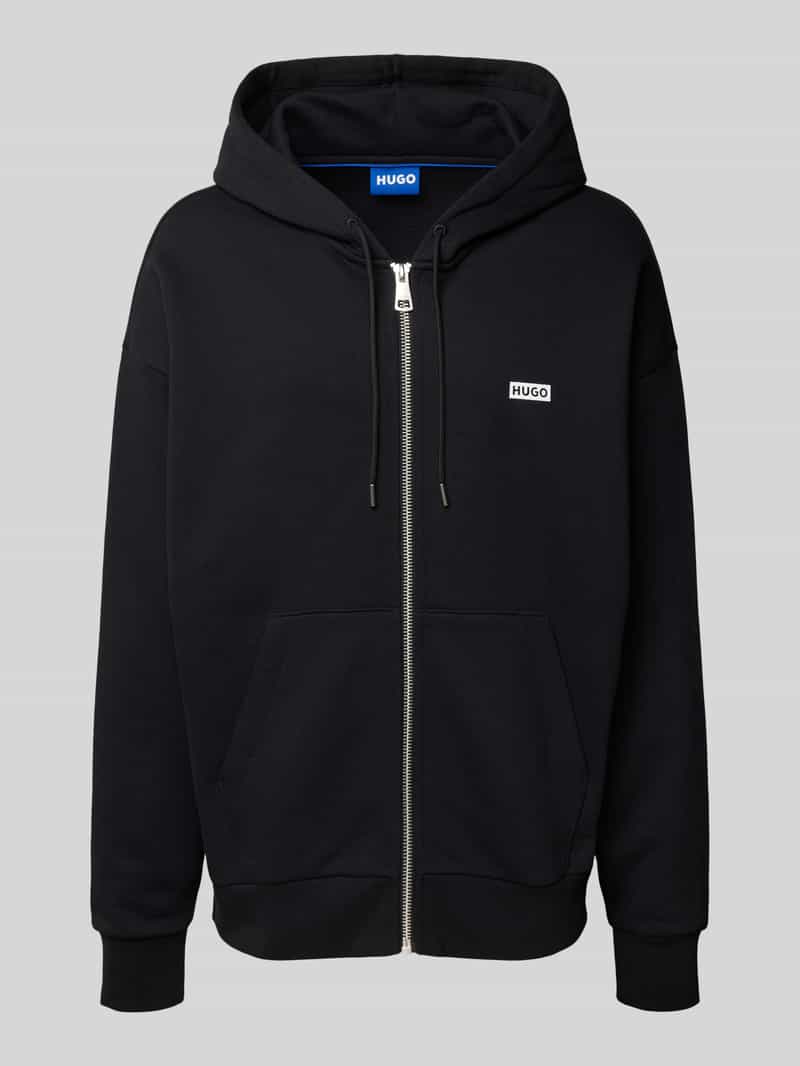 OTTO HUGO Blue Capuchonsweatvest Nardimez met een capuchon