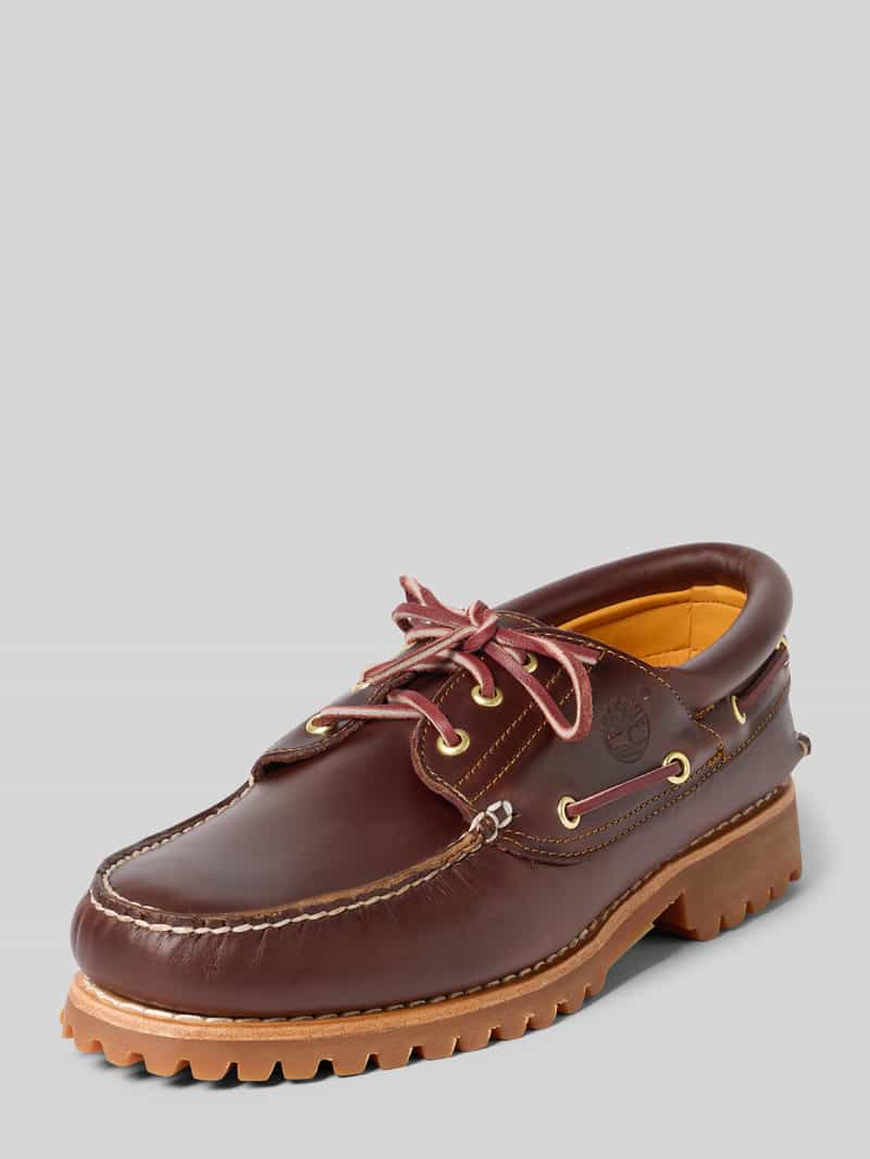 Bootschoenen van leer met geprofileerde zool