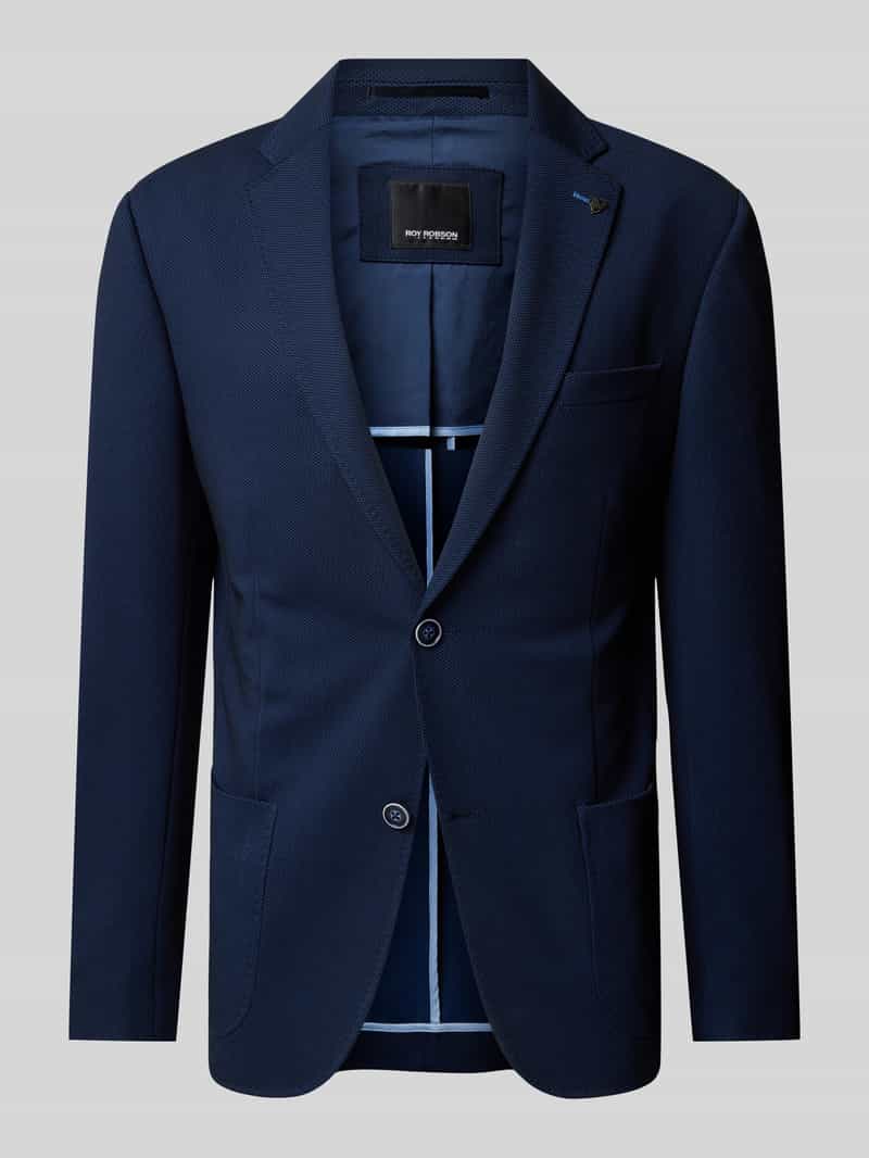 Slim fit colbert met structuurmotief Roy Robson