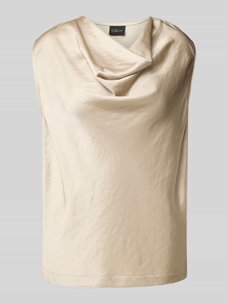 s.Oliver BLACK LABEL Loose fit satijnen blouse van viscosemix