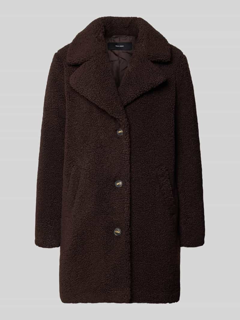 Vero Moda Teddymantel met brede reverskraag