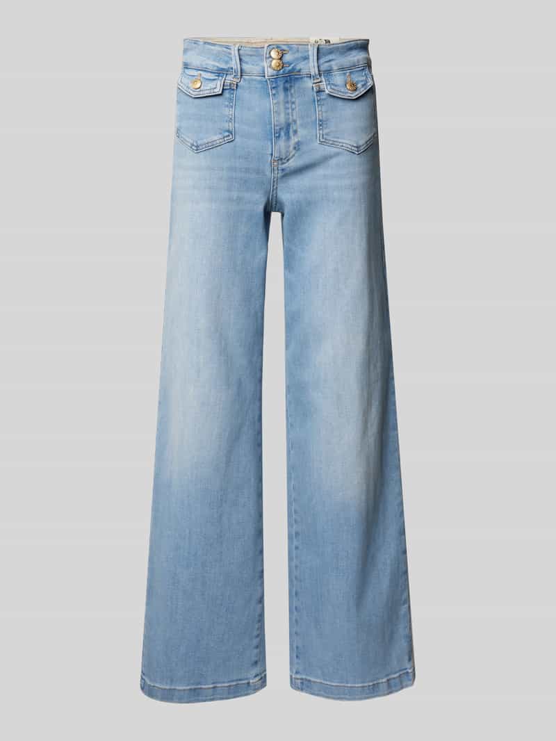 MOS MOSH Flared jeans met klepzakken model 'COLETTE'