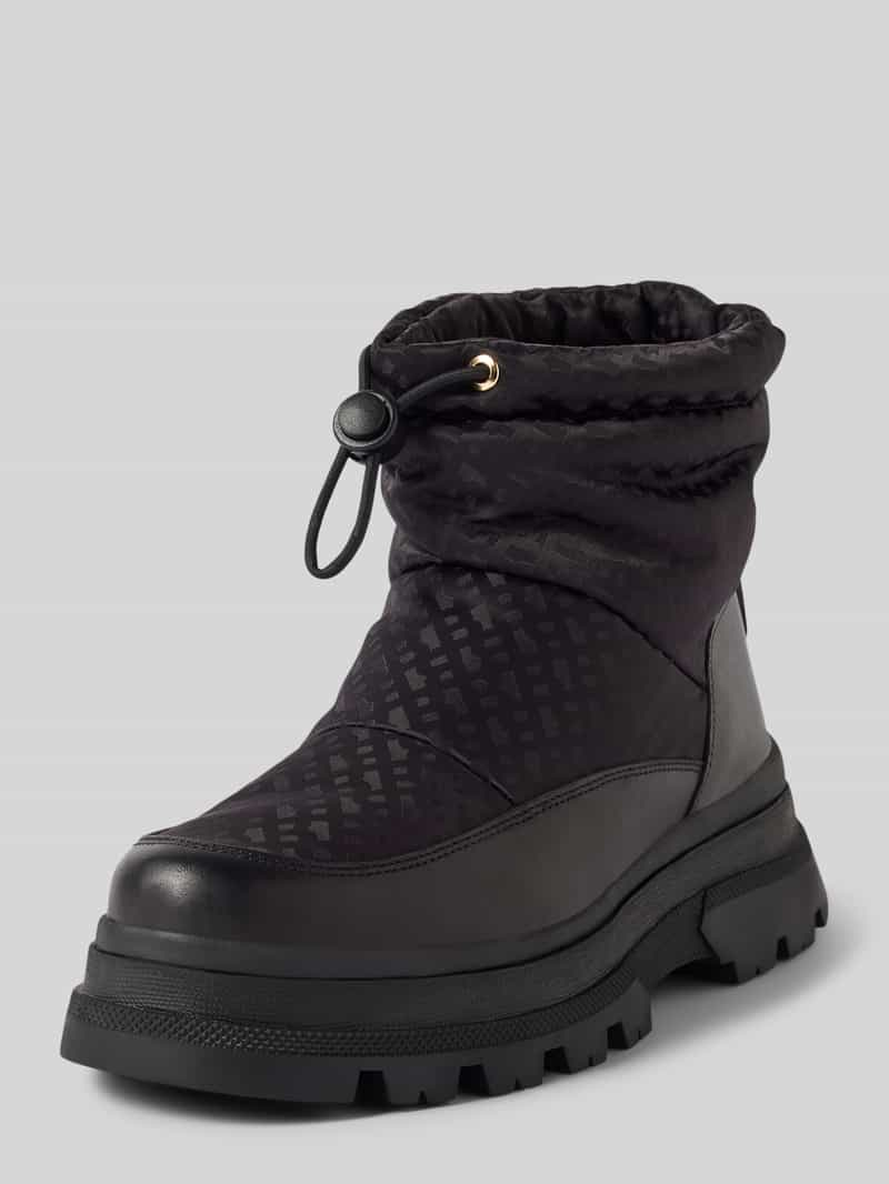 Boss Snowboots van leer met tunnelkoord, model 'Foster'