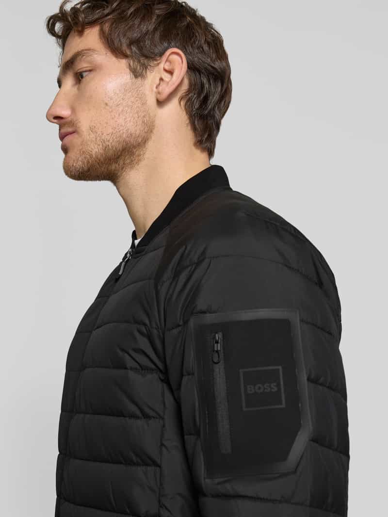 BOSS Green Gewatteerd jack met opstaande kraag model 'Ordos'