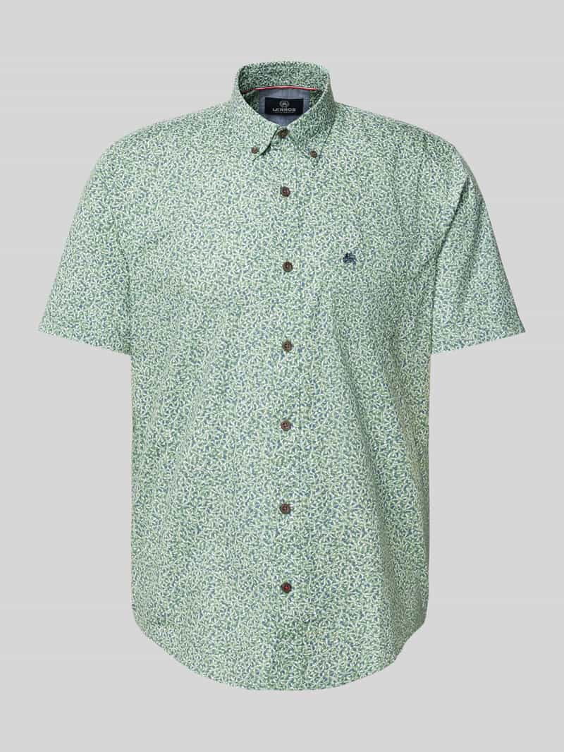 Lerros Regular fit vrijetijdsoverhemd met labelstitching