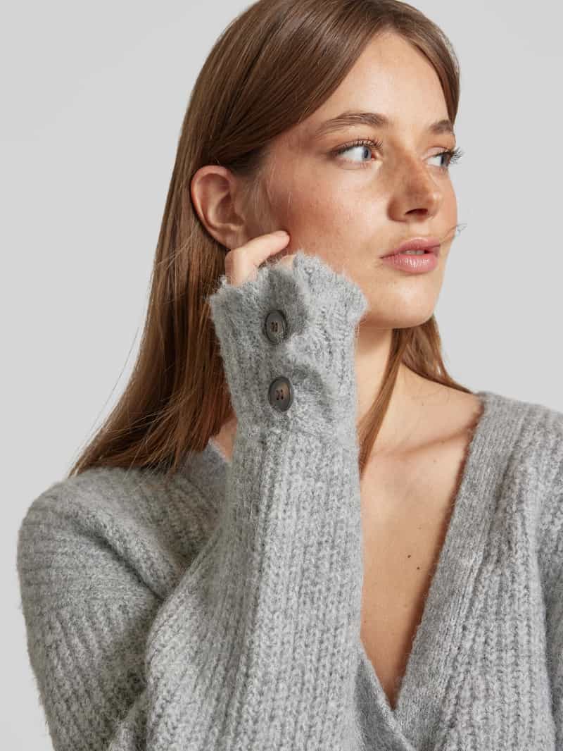 Jake*s Casual Oversized gebreid jack met wol