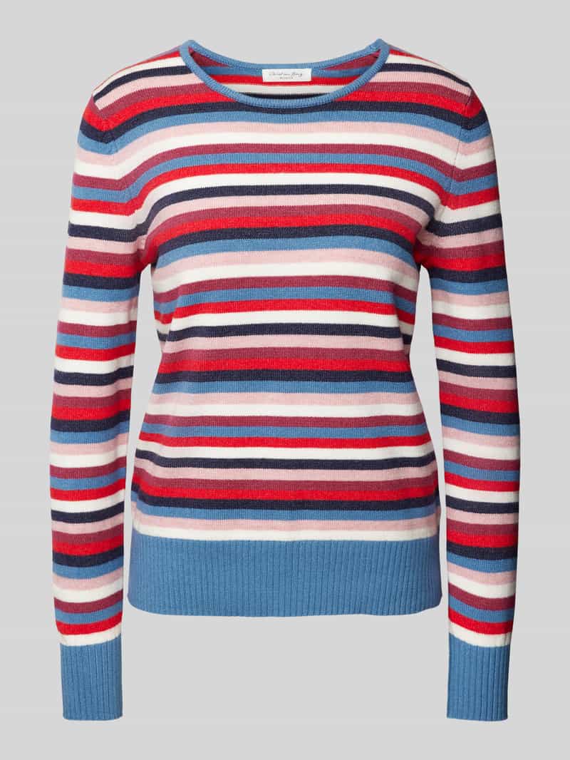 Christian Berg Woman Gebreide pullover van viscosemix met ronde hals