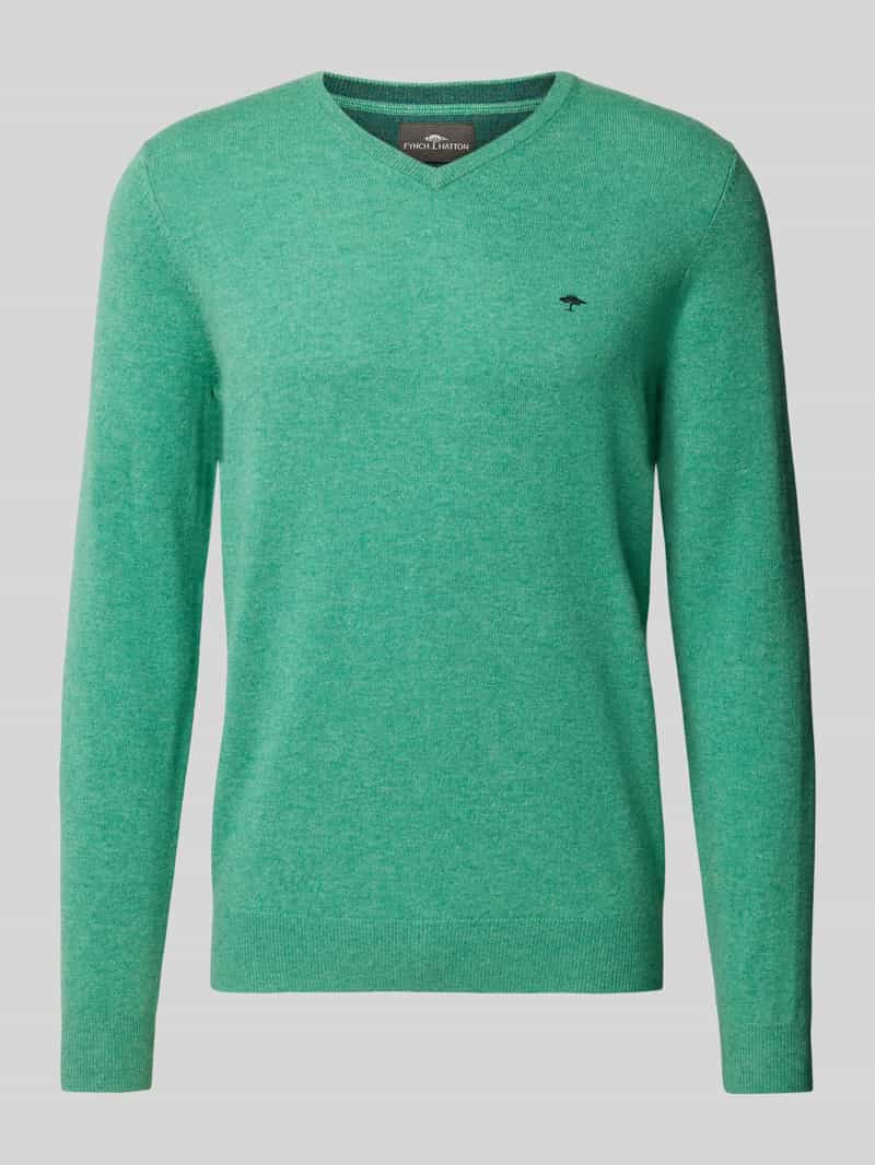 FYNCH-HATTON Gebreide pullover met V-hals