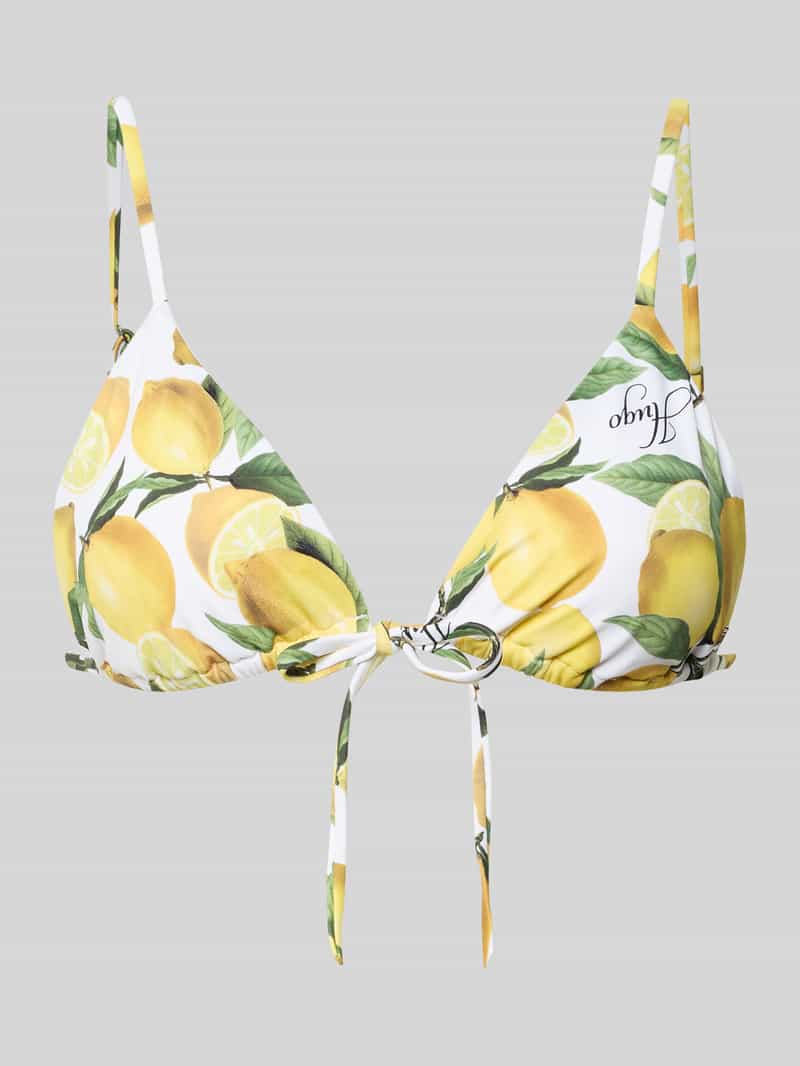 Bikini-top met alloverprint model 'FANCY_TRIANGLE'