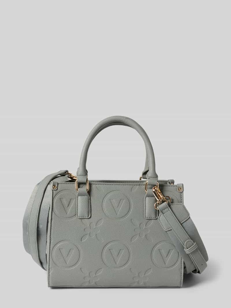VALENTINO BAGS Handtas met structuurmotief met label, model 'SAMBA'