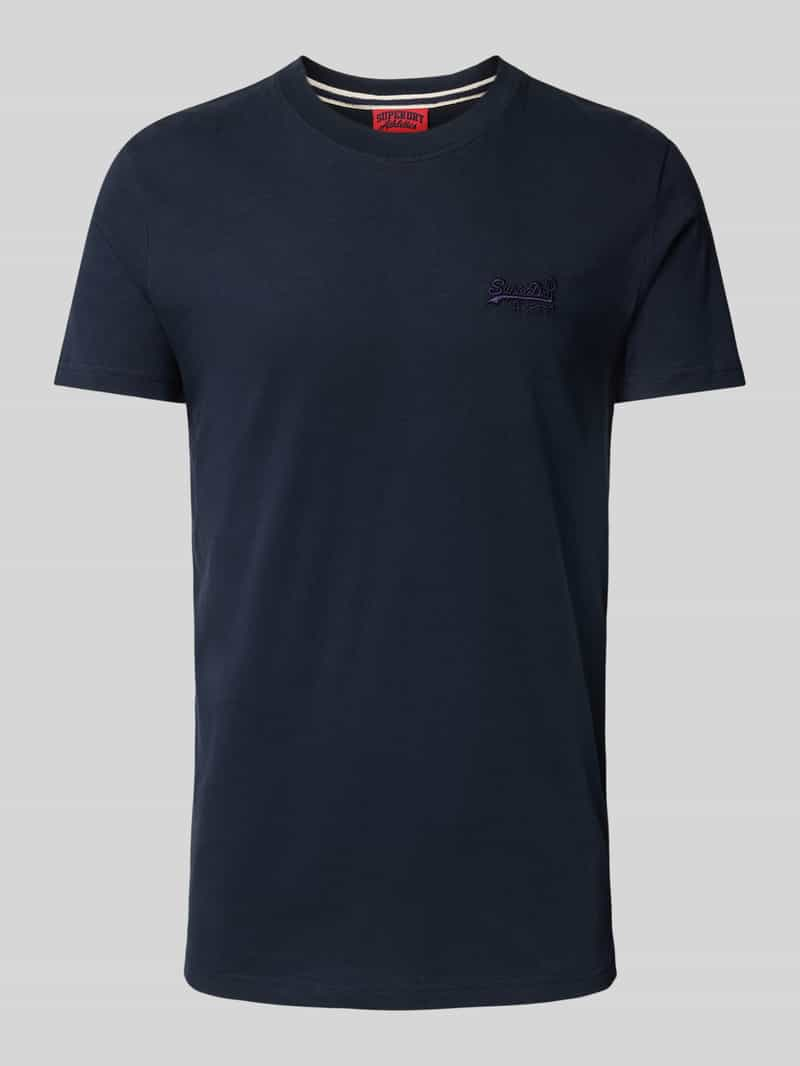 Superdry T-shirt met labelstitching