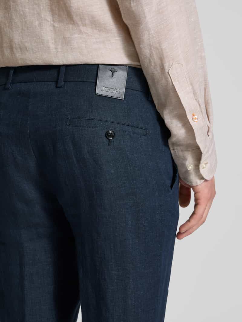 JOOP! Collection Pantalon van linnen met steekzakken model 'Hank'
