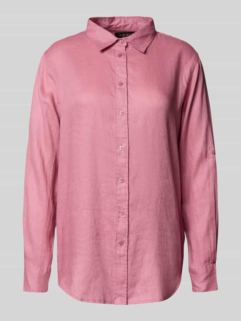 Lauren Ralph Lauren Regular fit linnen blouse met overhemdkraag model 'KARRIE'