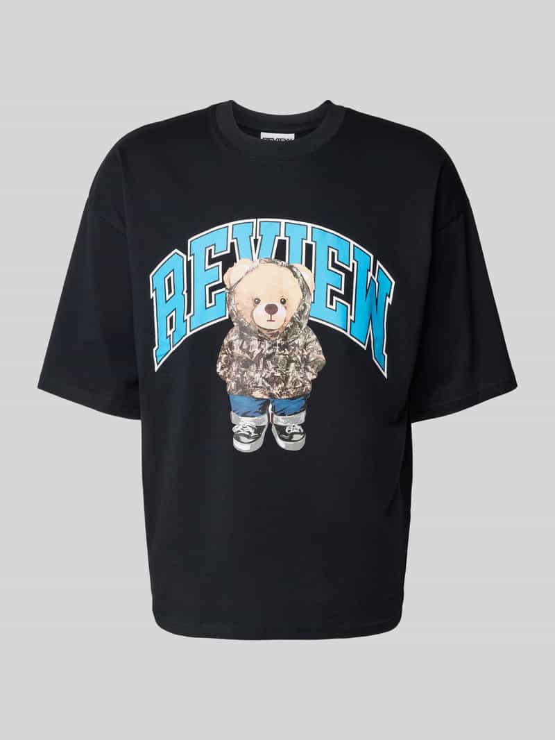 REVIEW T-shirt met labelprint