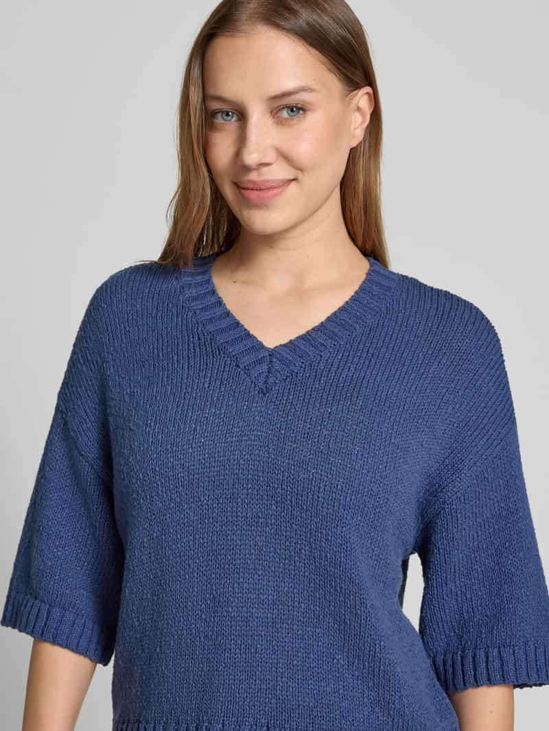 MSCH Copenhagen Gebreide pullover met V-hals model 'Hannalie'