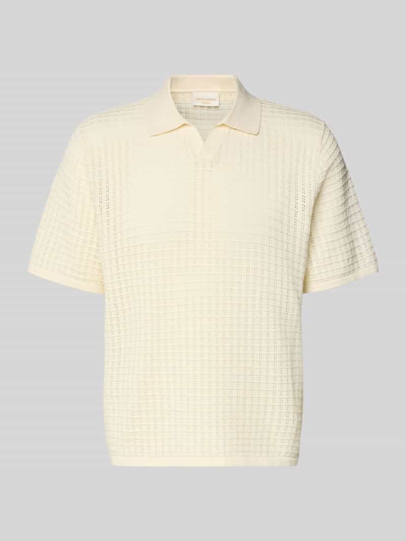 regular fit poloshirt met V-hals
