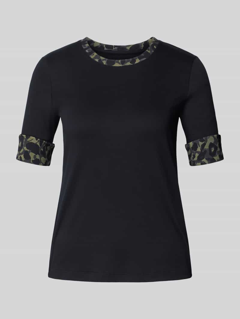 Marc Cain T-shirt met mouwomslagen
