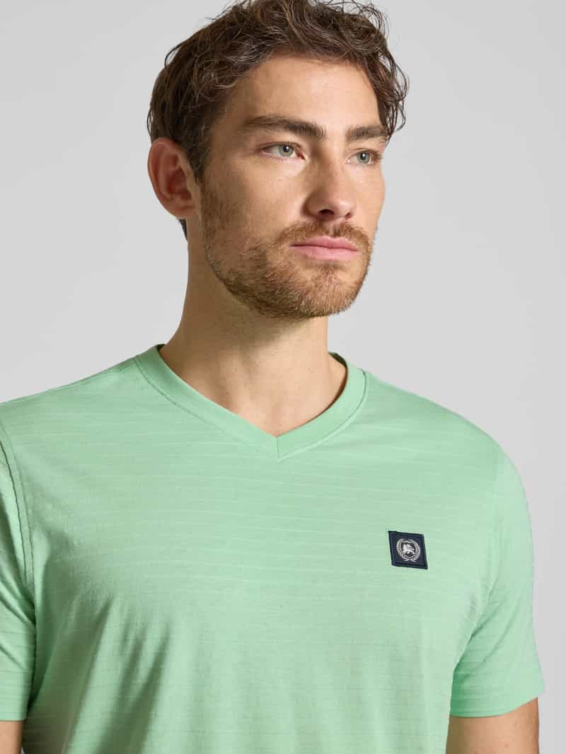 Lerros T-shirt met V-hals