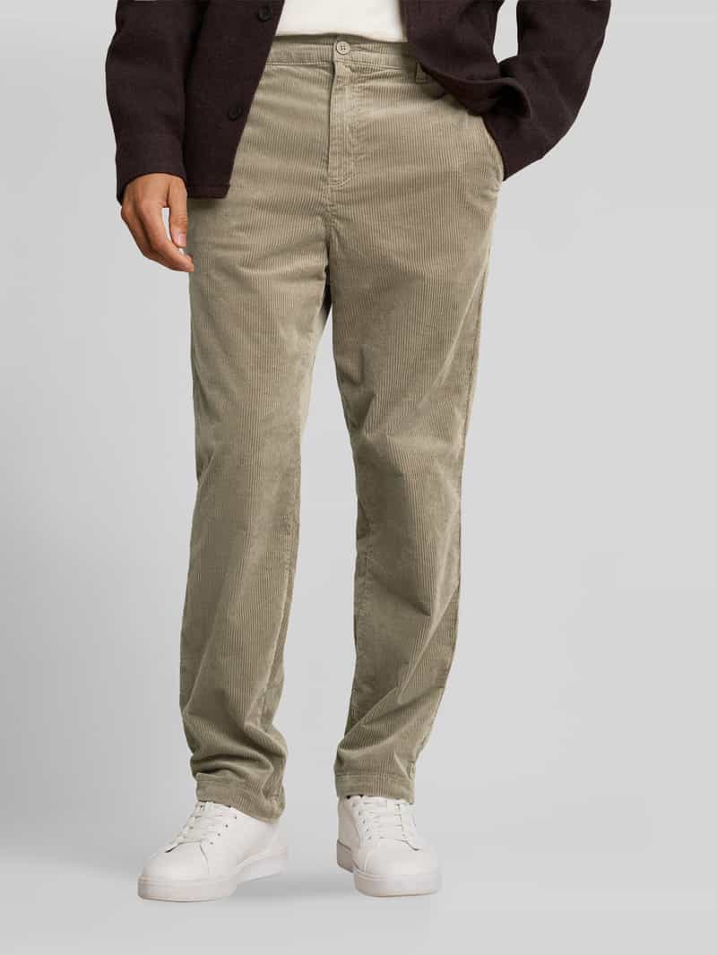 Tom Tailor Denim Regular waist corduroy broek van puur katoen