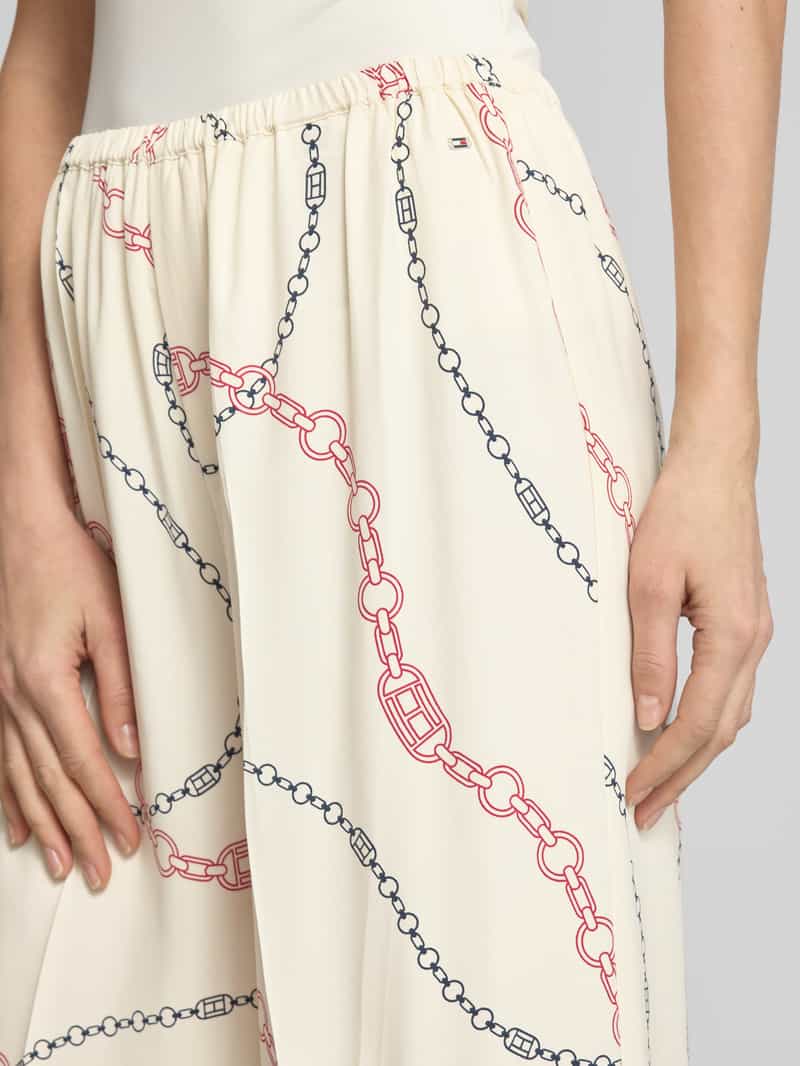 Tommy Hilfiger Loose fit pull-on broek van pure viscose