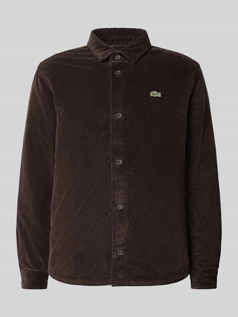 Lacoste Oversized overhemdjack in ribcordlook