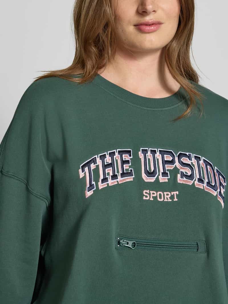 The Upside Relaxed fit sweatshirt met labelstitching