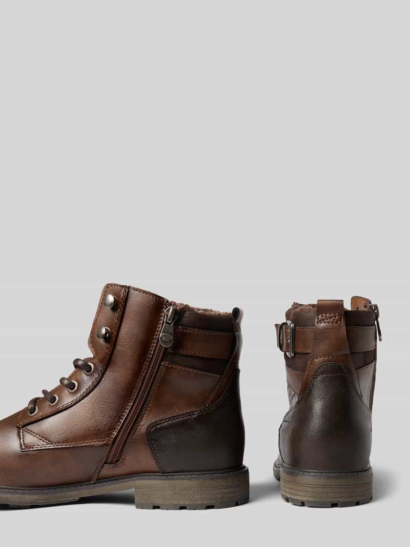 Tom Tailor Veterlaarzen in leerlook model 'MATHEO'