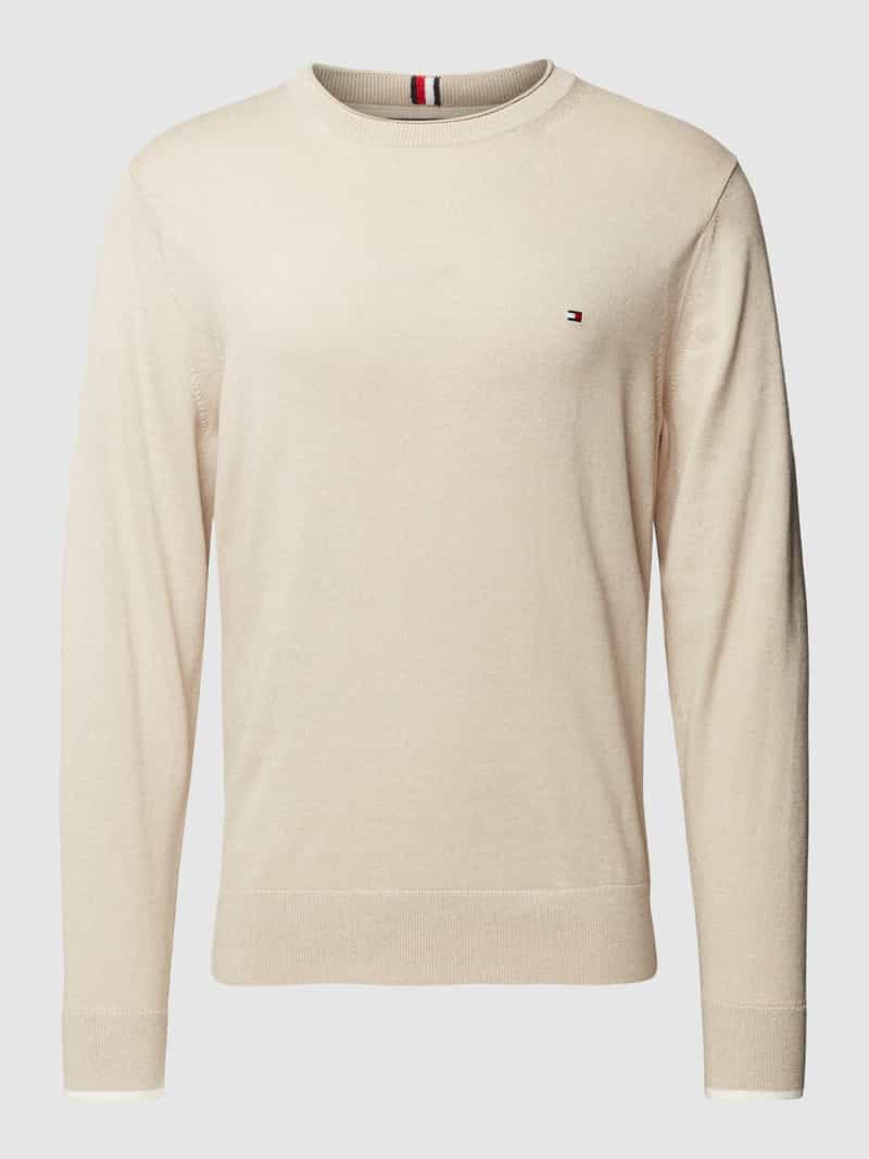 Tommy Hilfiger Gebreide pullover met labelstitching