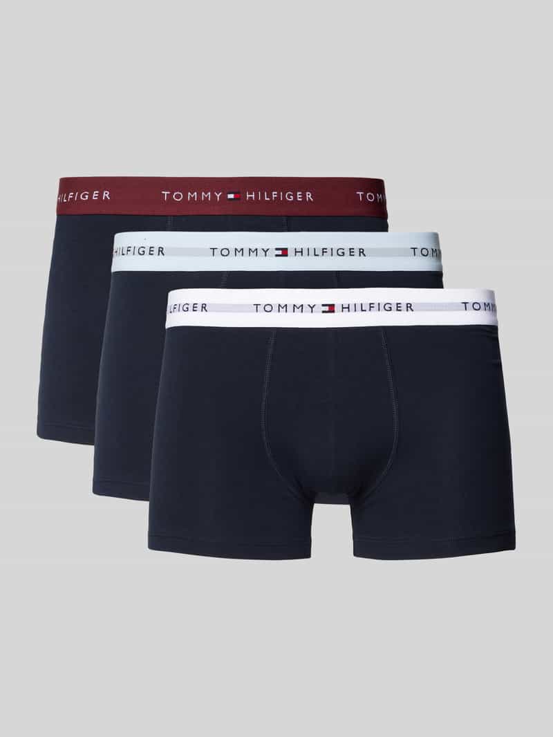 Tommy Hilfiger Boxershort met elastische band met logo in een set van 3 stuks