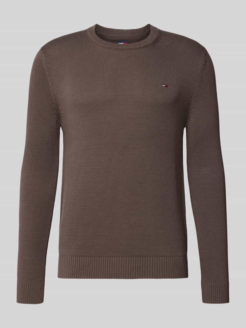 Tommy Jeans Regular fit gebreide pullover van zuiver katoen