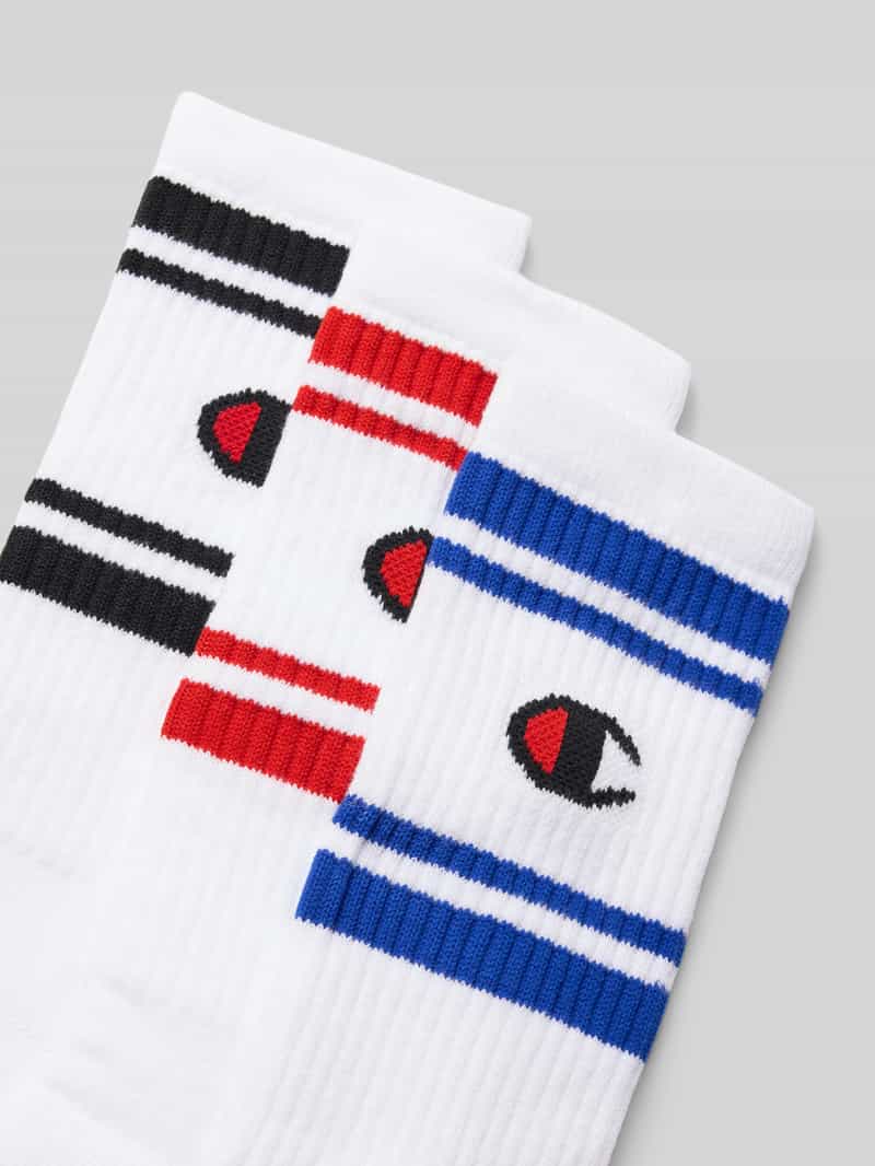 Champion Sokken met logostitching in een set van 3 paar model 'Crew'