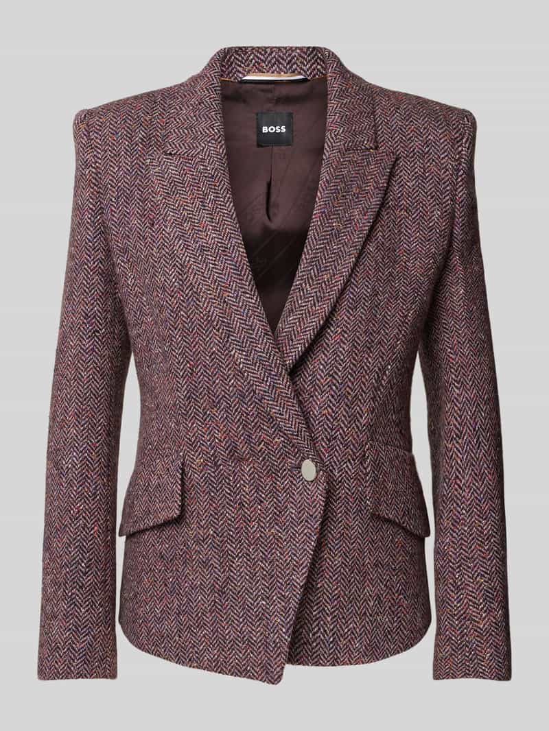 Boss Blazer met schoudervullingen, model 'Jarinara'