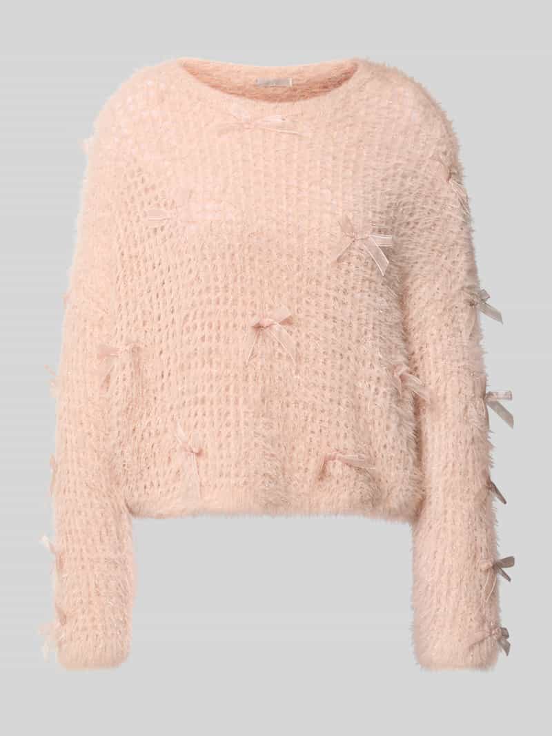 Guess Gebreide pullover met strikdetails