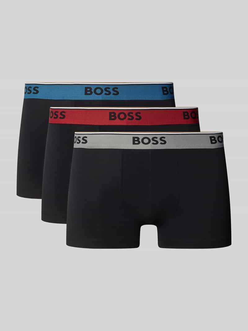 Boss Regular fit boxershort van katoenmix in een set van 3 stuks