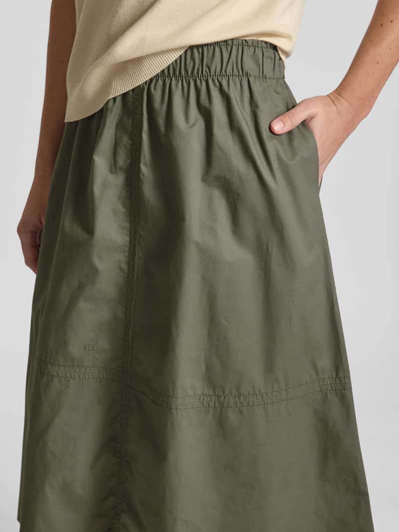 Christian Berg Woman Midirok met elastische band en steekzakken