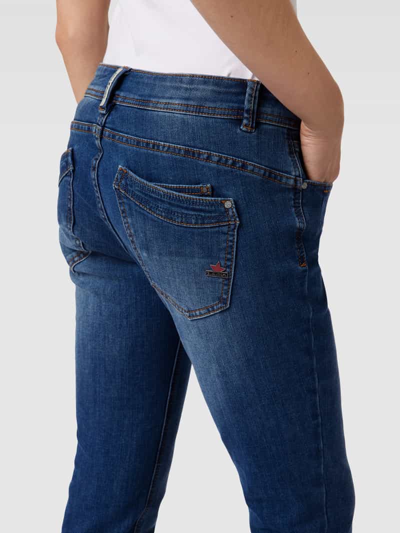 Buena Vista Regular fit jeans met labelprint en riem