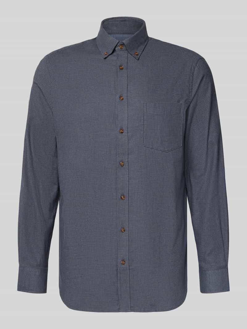 Christian Berg Men Vrijetijdsoverhemd met knoopsluiting