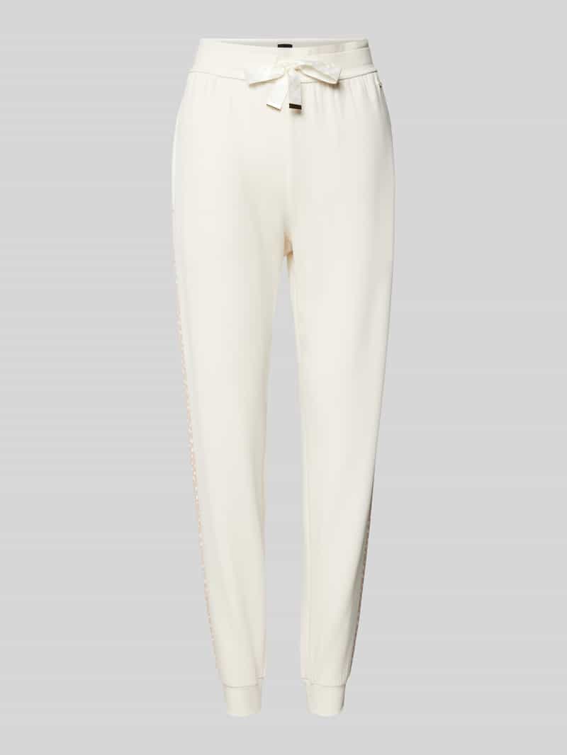 Boss Regular fit sweatpants met galonstrepen