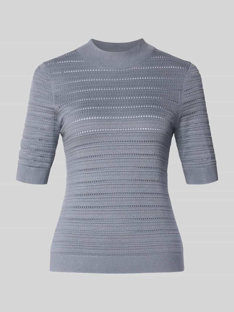 comma Gebreide pullover met ribboorden