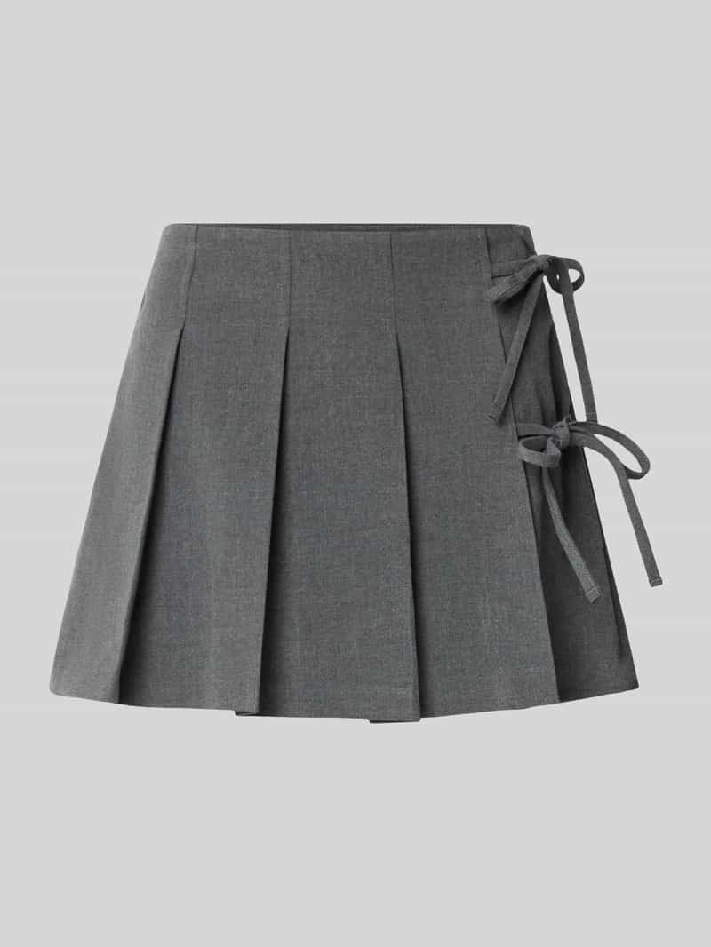 Uitlopende minirok met viscose, model 'MELANIE'