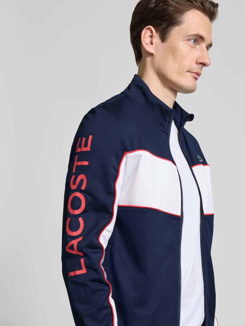 Lacoste Sweatjack met opstaande kraag model 'TAFFETA'