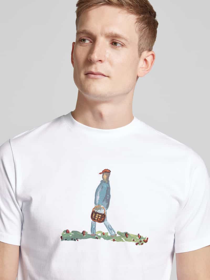 Forét-shirt met motiefprint model 'HUNT'