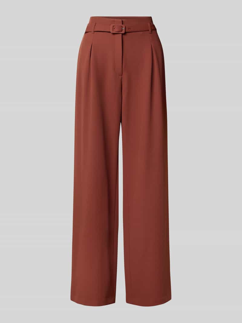 s.Oliver BLACK LABEL Wide leg stoffen broek met riem