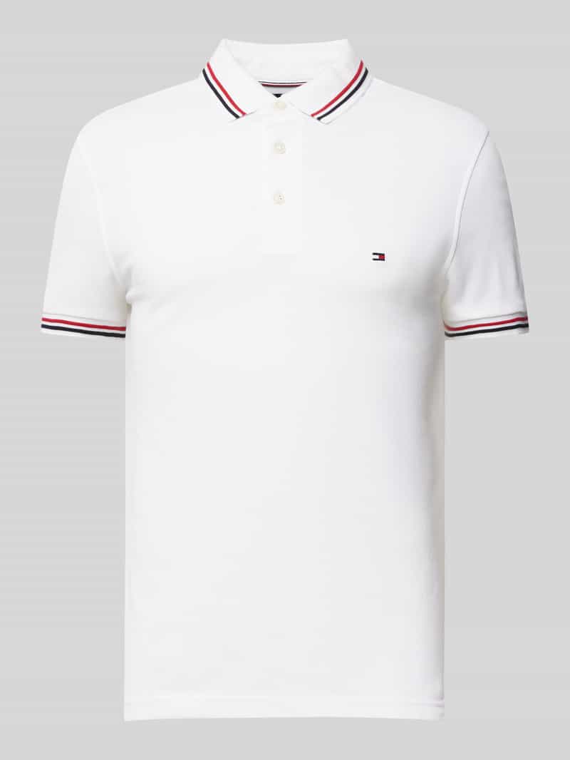 Tommy Hilfiger Slim fit poloshirt met logostitching