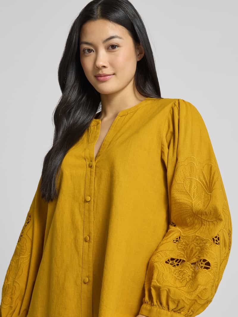 seidensticker Regular fit blouse met broderie anglaise