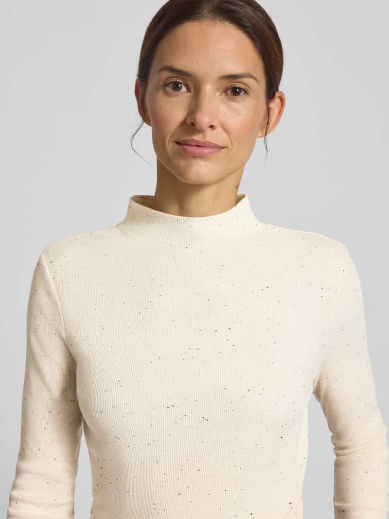 Opus Shirt met lange mouwen en opstaande kraag model 'Suhanna'
