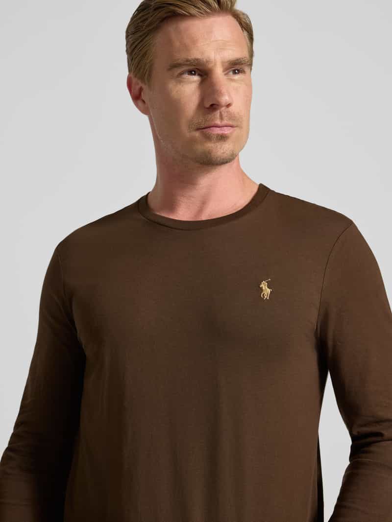 Polo Ralph Lauren Regular fit shirt met lange mouwen en logostitching model 'Jersey'