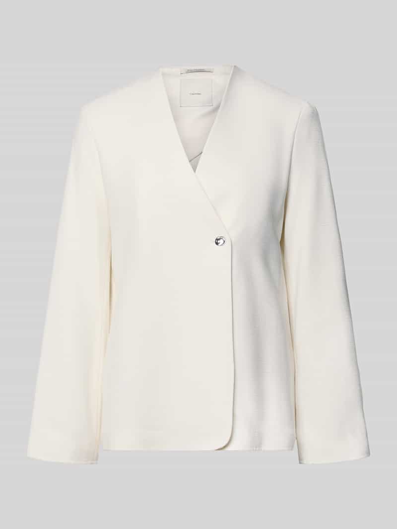 regular fit blazer met structuurpatroon